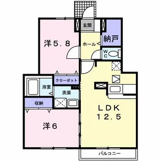 ロイヤル イースト【1階】の間取り