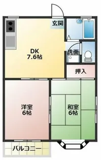 ファミール緑ヶ丘【102号室】の間取り