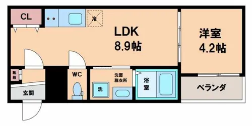 F asecia stib【3階】の間取り