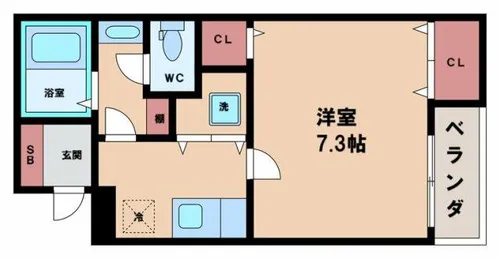 沢ノ町駅前88マンション【3階】の間取り