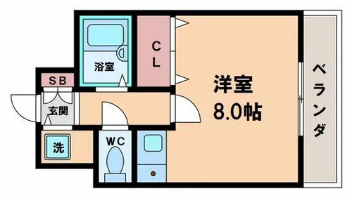 アスルシエロ苅田【6階】の間取り