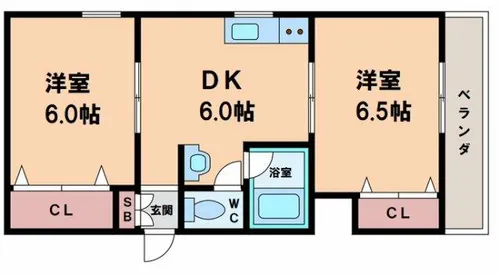 グランドオーク参番館【4階】の間取り