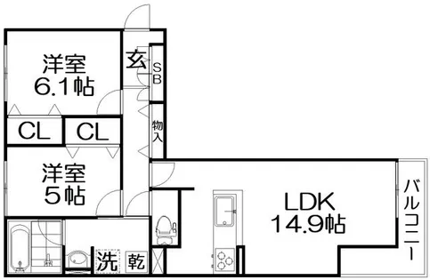 Reve【2階】の間取り