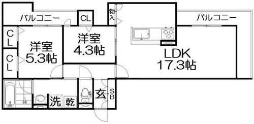Reve【3階】の間取り