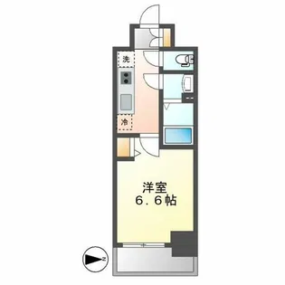 ディアレイシャス名古屋太閤通【905号室】の間取り