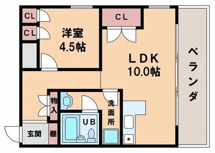 2DKの間取り画像