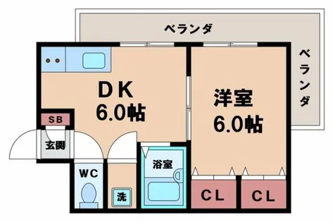 コーポイン美章園&河堀口【4階】の間取り