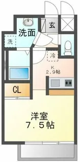 クレシタ大国【303号室】の間取り