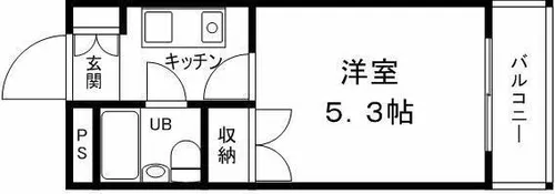 グリーンハイツ南駅前【606号室】の間取り