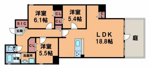 Marks四天王寺東門【1階】の間取り