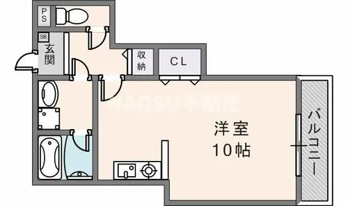 ピスケス花園【107号室】の間取り