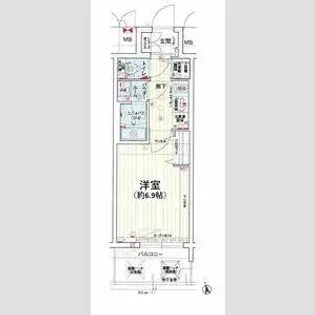 ソルテラスOSAKA EAST GATE【10階】の間取り