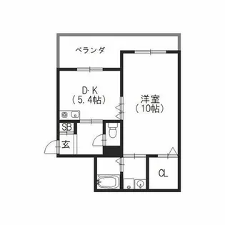 ブロードネスト御厨【1階】の間取り