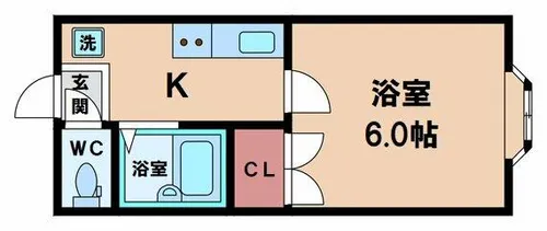 大道ハイツ【2階】の間取り