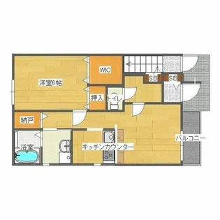 カーサ・レイデン【102号室】の間取り