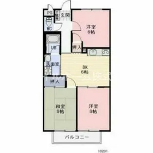 Surplus華 B【201号室】の間取り