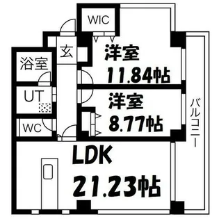 Blanc Mison覚王山【2階】の間取り