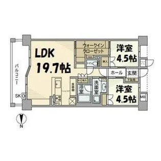 グランノア瑞穂公園ヒルレジデンス【2階】の間取り