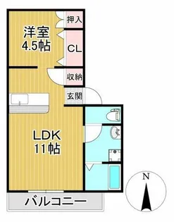 HEARTIAN CLAST【201号室】の間取り