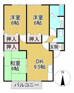 メゾンクレール西町【103号室】の間取り