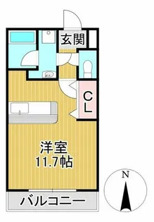 アカリナ【101号室】の間取り