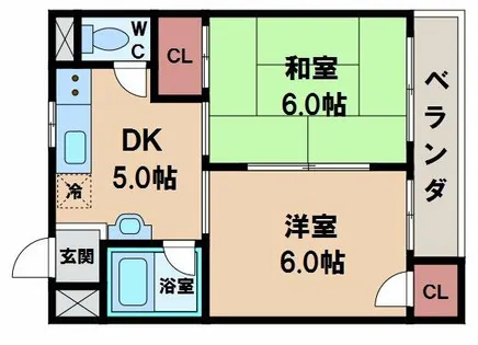 和光ハイツ【3階】の間取り