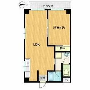 1LDKの間取り画像