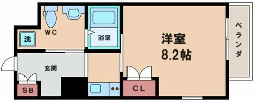 ORANGETSIDE【3階】の間取り