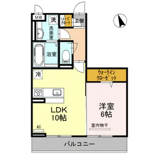 大阪府堺市堺区旭ヶ丘北町1丁【アパート】の間取り