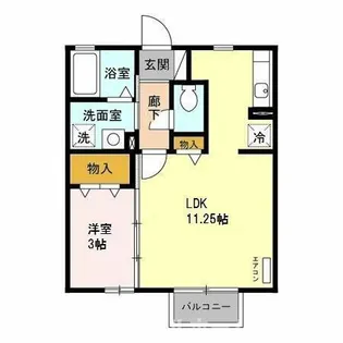プランメゾン【102号室】の間取り