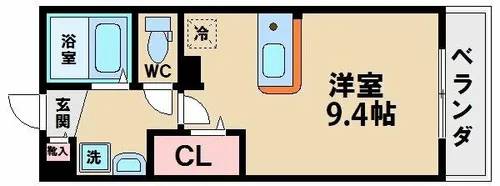 ワイズコート杭全【3階】の間取り
