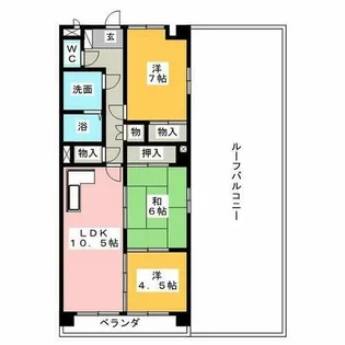 レジデンスエーワン【2階】の間取り