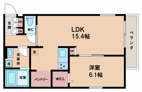 カーサルミノサ王子町【3階】の間取り