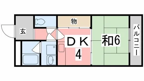 メゾン大半田【204号室】の間取り