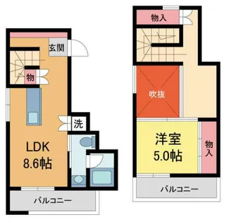 キャトルセゾン【3階】の間取り