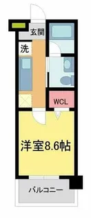 カーヨパレス鳴尾【4階】の間取り