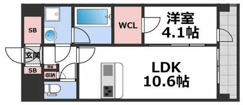 LA GRACE 千林大宮【10階】の間取り