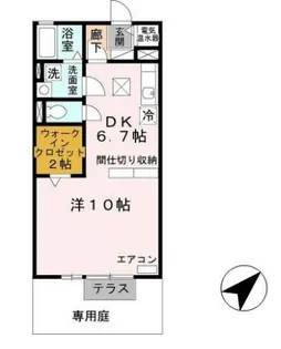 メイプルコート佐土【1階】の間取り
