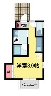 フラットソラ【105号室】の間取り
