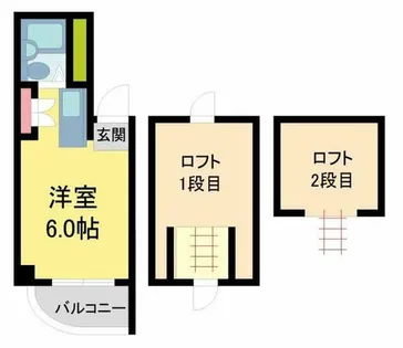 六甲石橋プラザ【503号室】の間取り