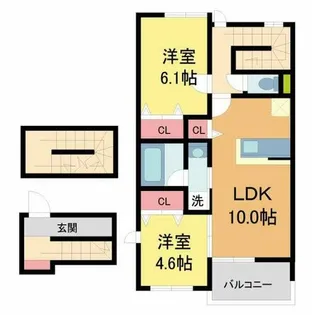 S MAISON【301号室】の間取り