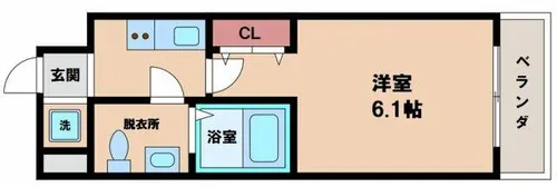 Co.labo天王寺【1階】の間取り