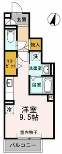 ヴィラ小山【B103号室】の間取り