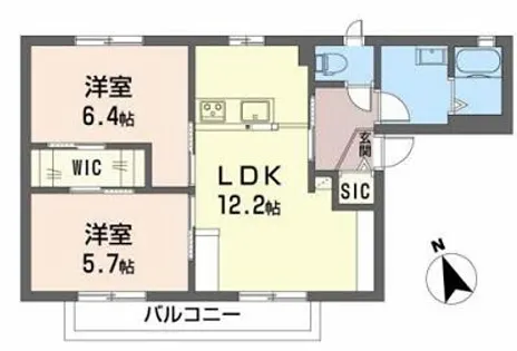 サンハオス【201号室】の間取り