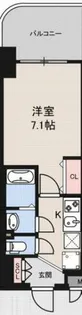 Luxe西長堀【8階】の間取り