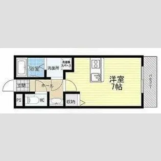 ウエストランドK【2階】の間取り