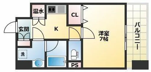 CITY SPIRE平野【4階】の間取り