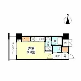 コプリー キタハナダ【208号室】の間取り