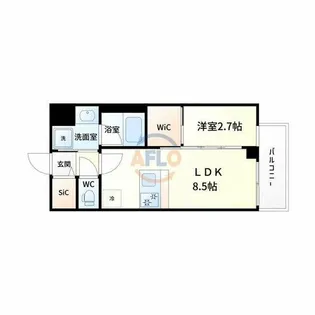 セレニテ江坂グランデ【14階】の間取り