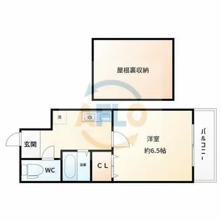 ガレット京橋【6階】の間取り